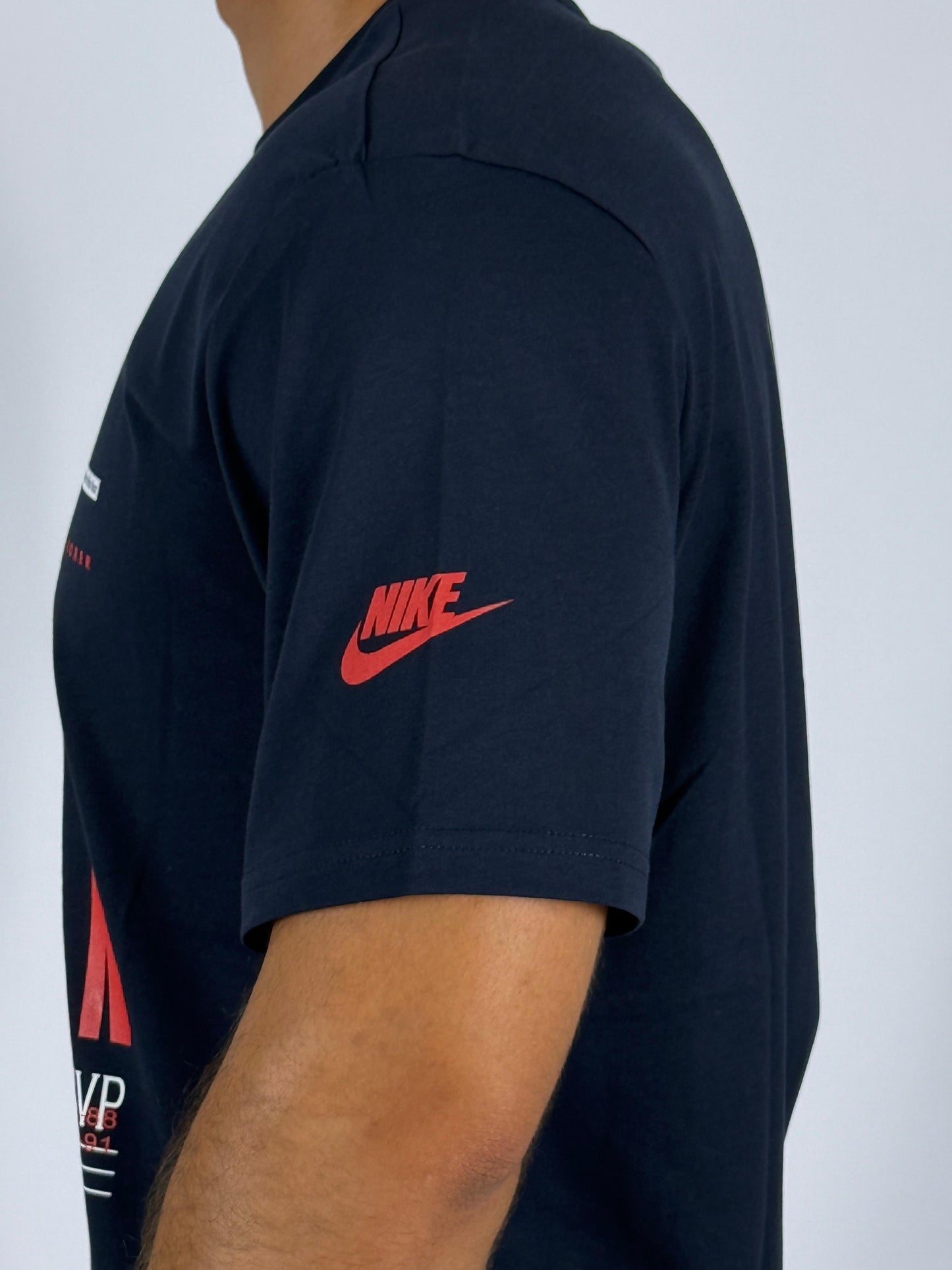 Men's Michael Jordan "23 Air" Stats Graphic T-Shirt - Dark Blue Basketball Legend Tee