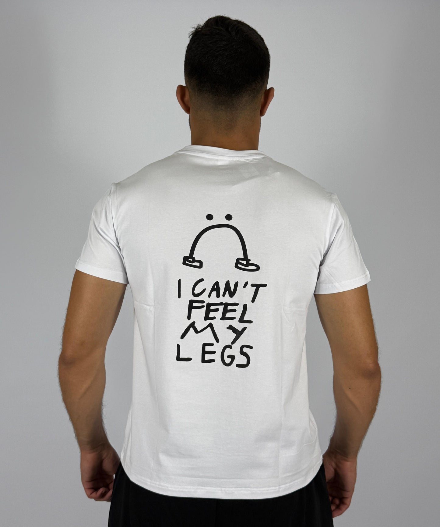 Men's Nike "Swoosh Smile" Graphic T-Shirt - Crisp White Playful Logo Tee