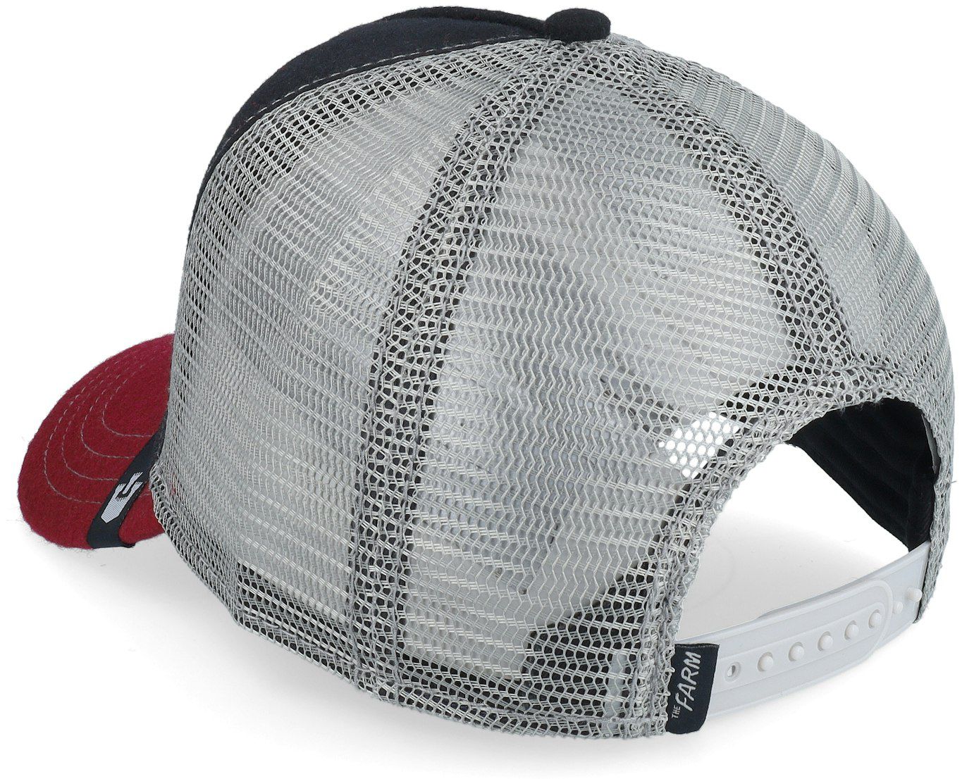 Goorin Bros. "King" Lion Patch Trucker Hat - Black, Red, & Grey