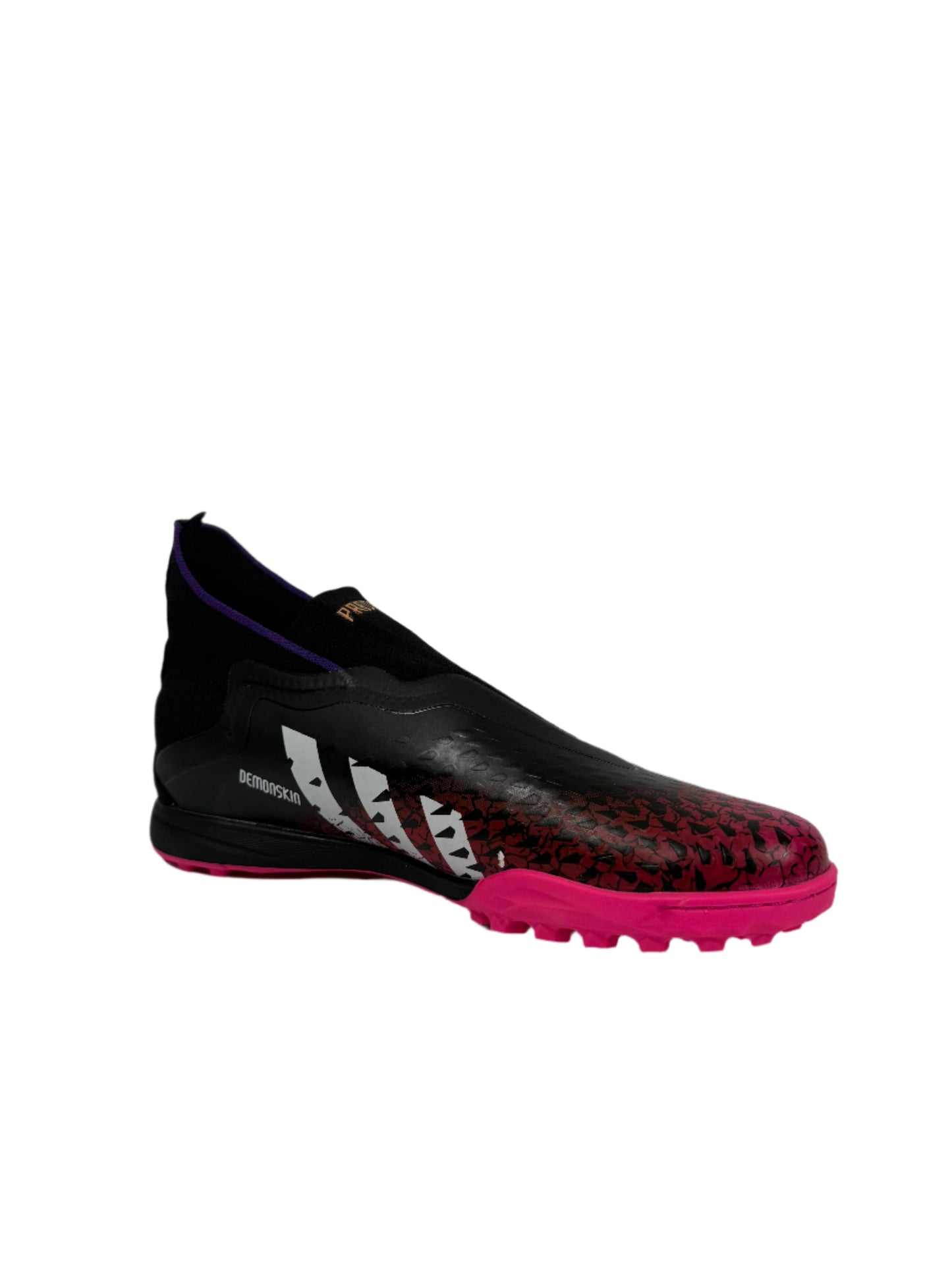 Adidas Predator Freak .3 Demonskin Turf Soccer Shoes - Black, Red, & Pink