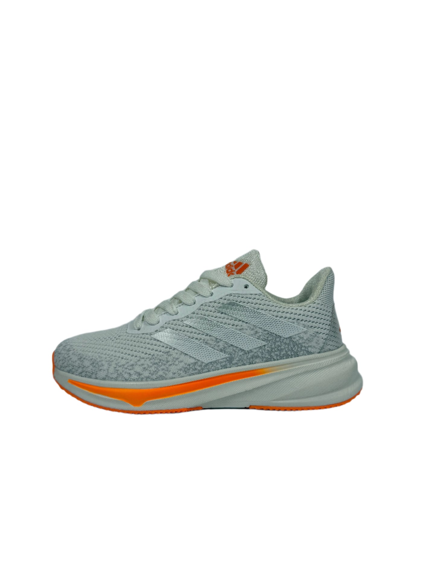 Adidas Duramo SL 2.0 Running Shoes - White with Grey & Orange Accents