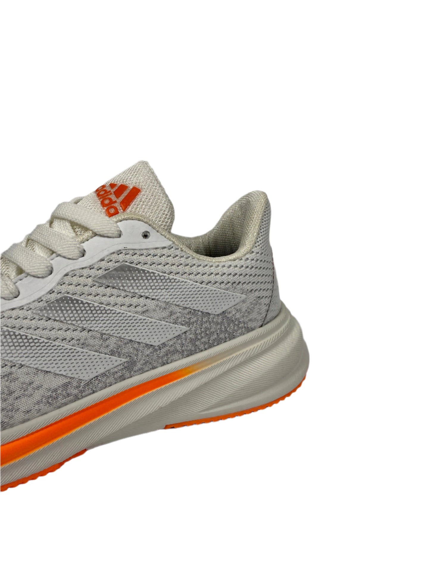 Adidas Duramo SL 2.0 Running Shoes - White with Grey & Orange Accents
