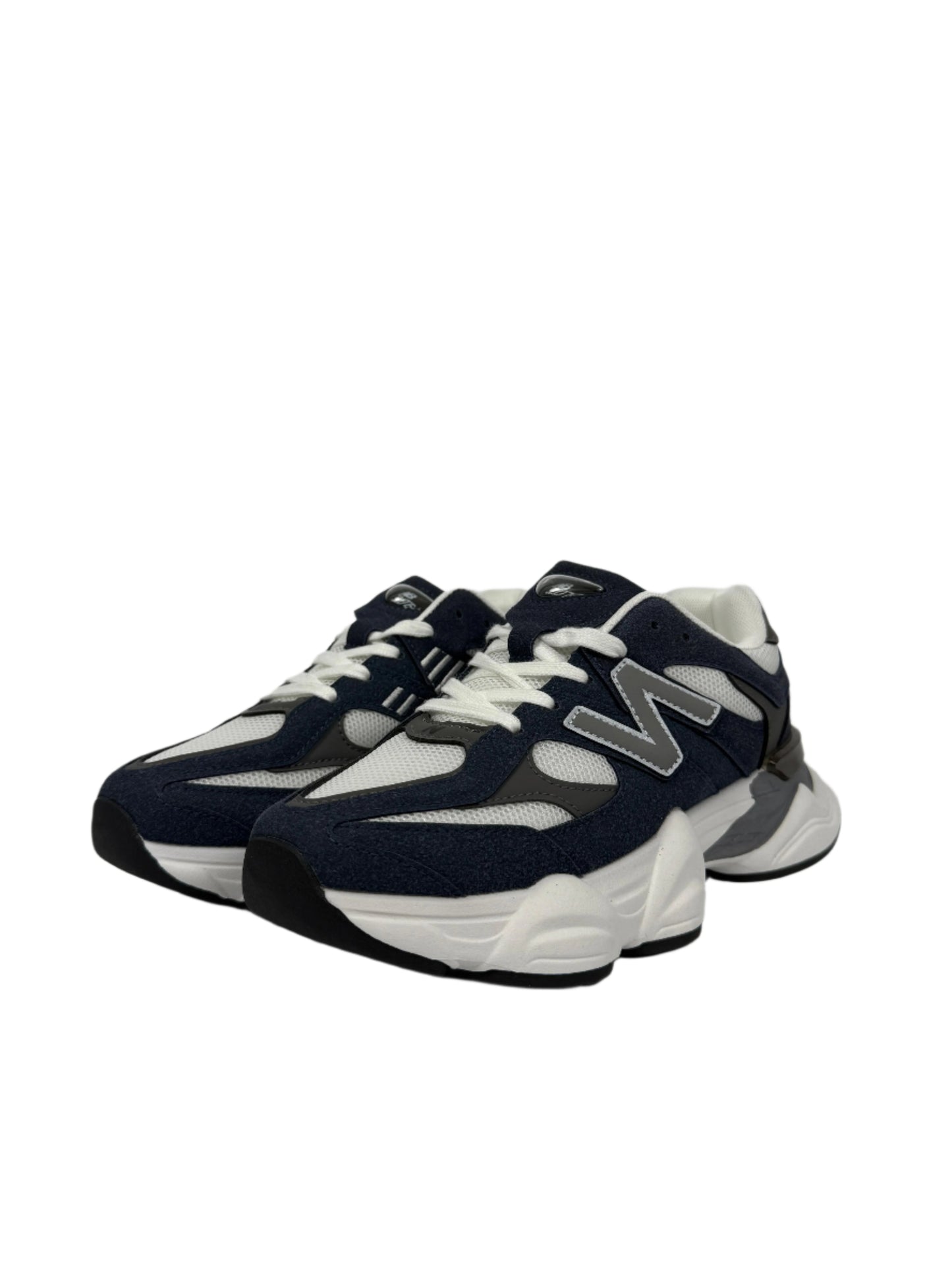 New Balance 9060 Lifestyle Sneakers - Navy Blue, White.