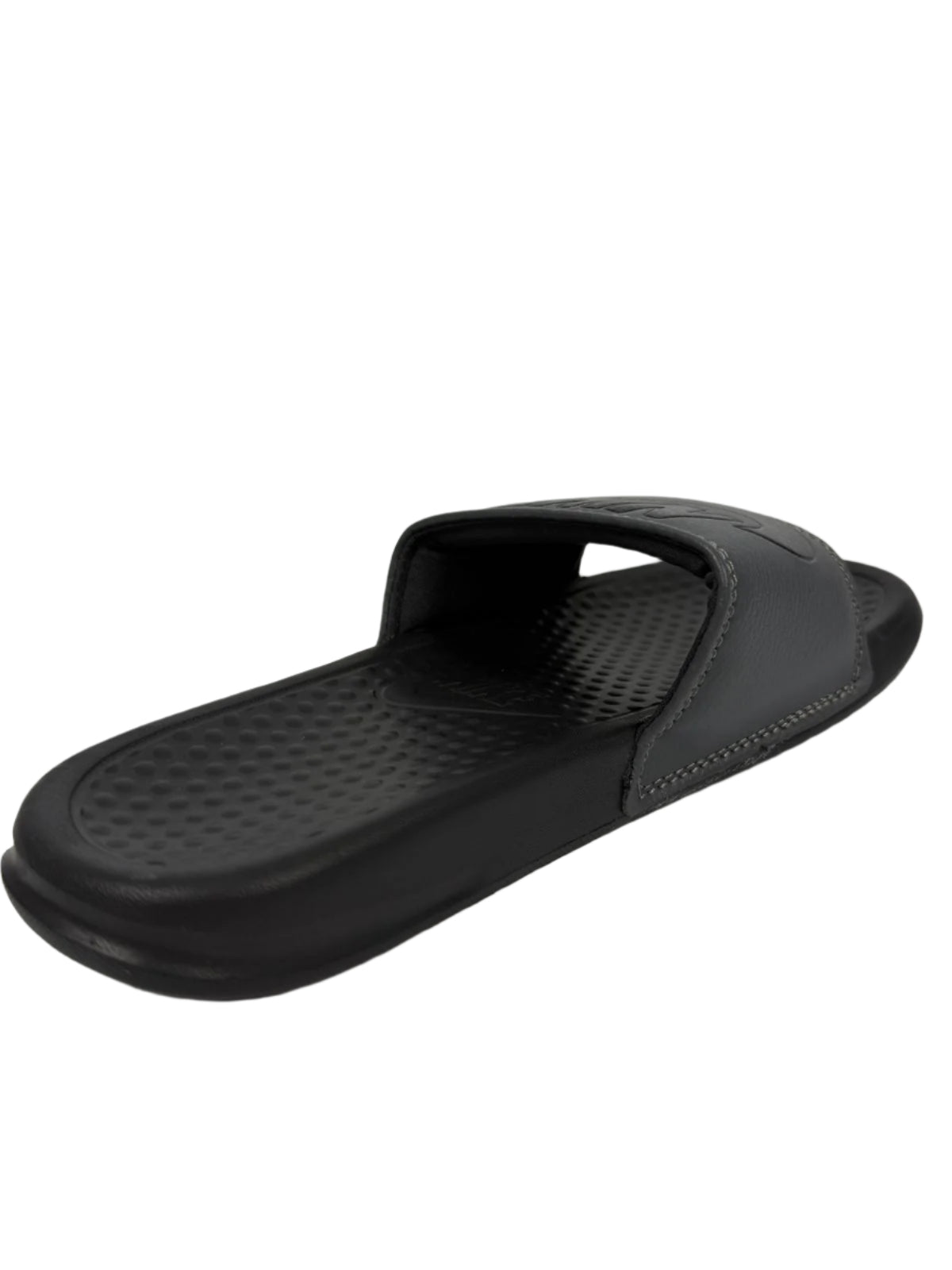 Nike Benassi JDI Slides - Grey with Black Logo