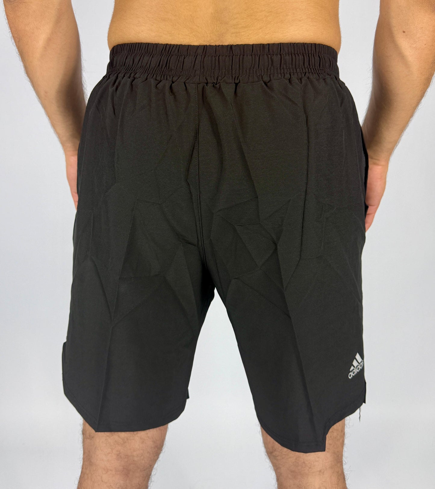 Men's Adidas Black Logo Athletic Shorts