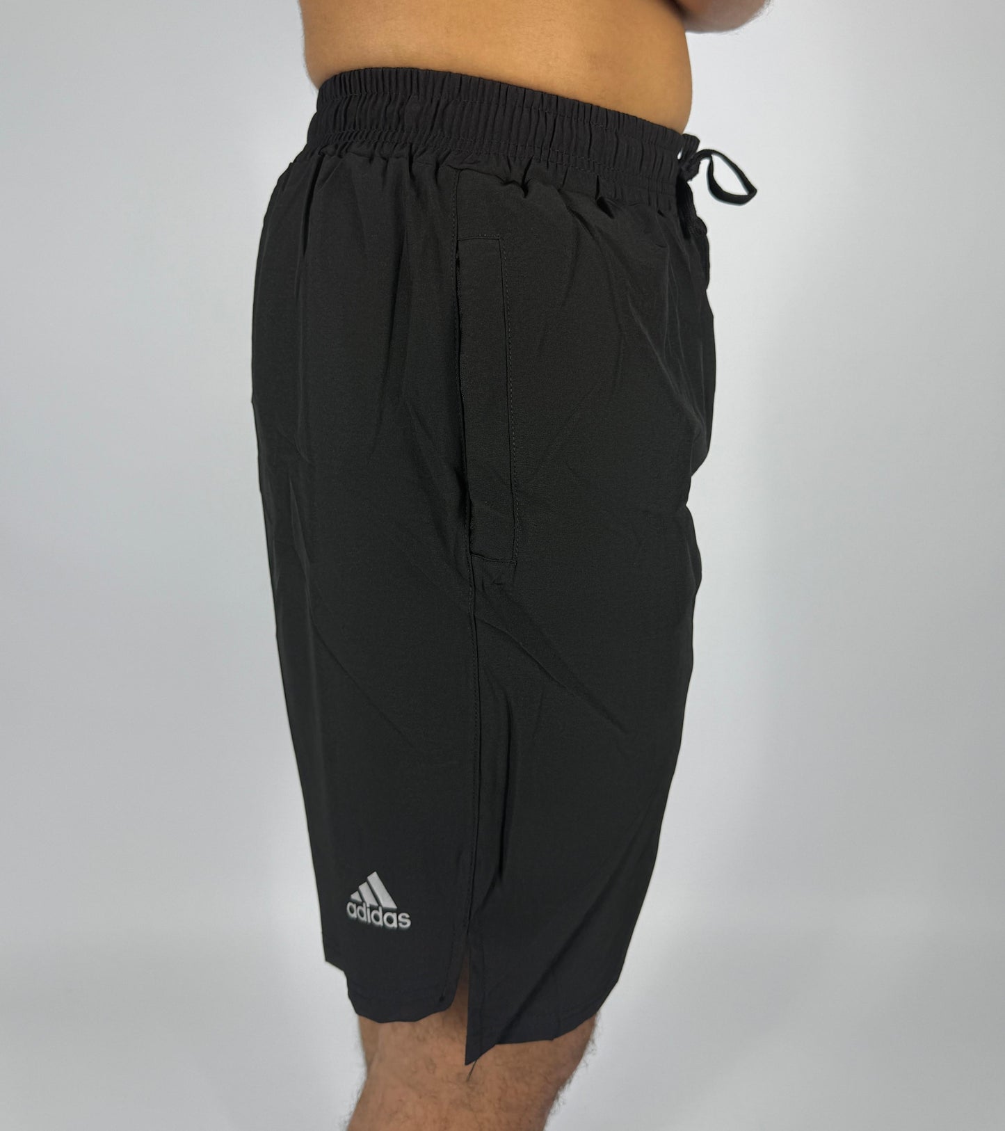 Men's Adidas Black Logo Athletic Shorts