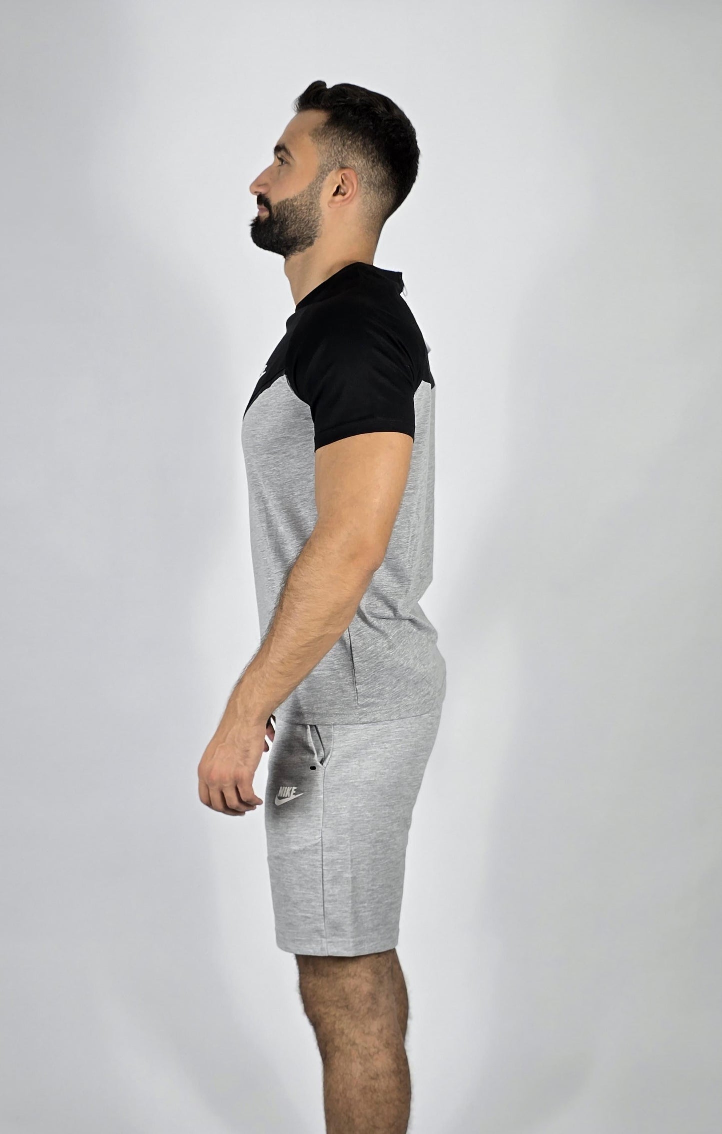 Nike Men's Performance Chevron Set | Two-Tone T-Shirt & Fleece Shorts