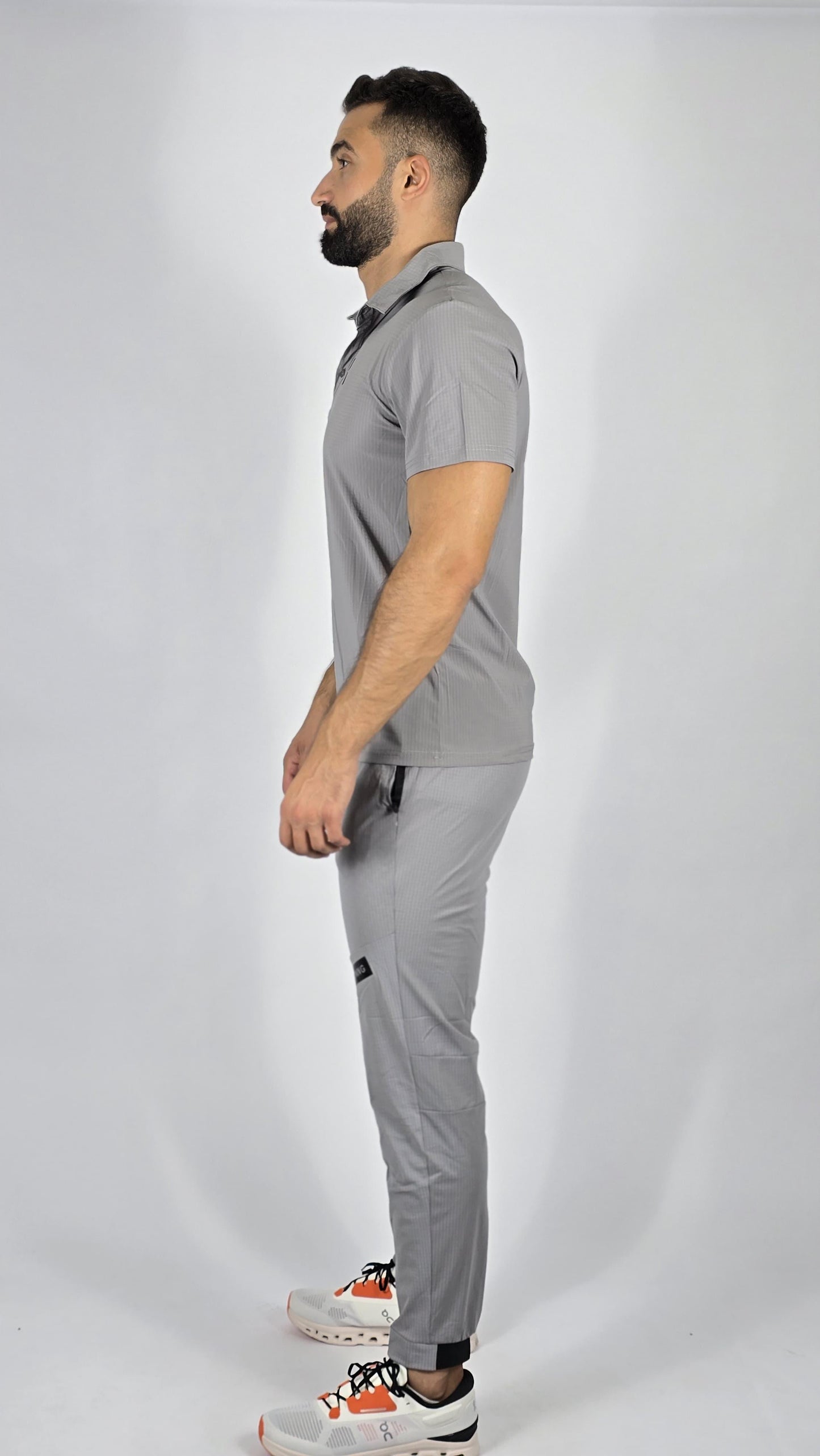 On Cloud men Performance Polo & Training Pants Set | Technical Athleticwear