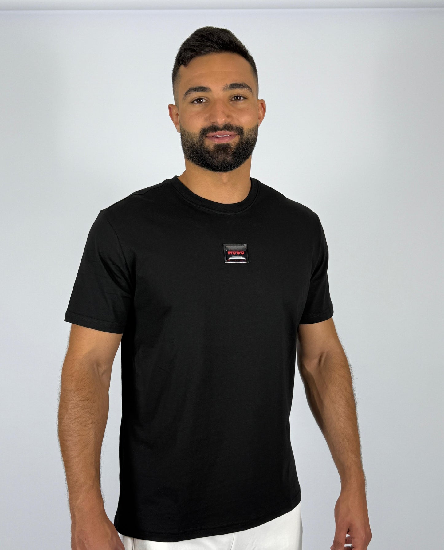 HUGO Men's Black Badge Logo T-Shirt