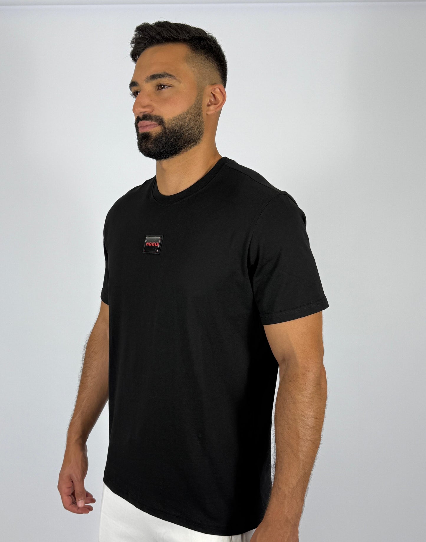HUGO Men's Black Badge Logo T-Shirt