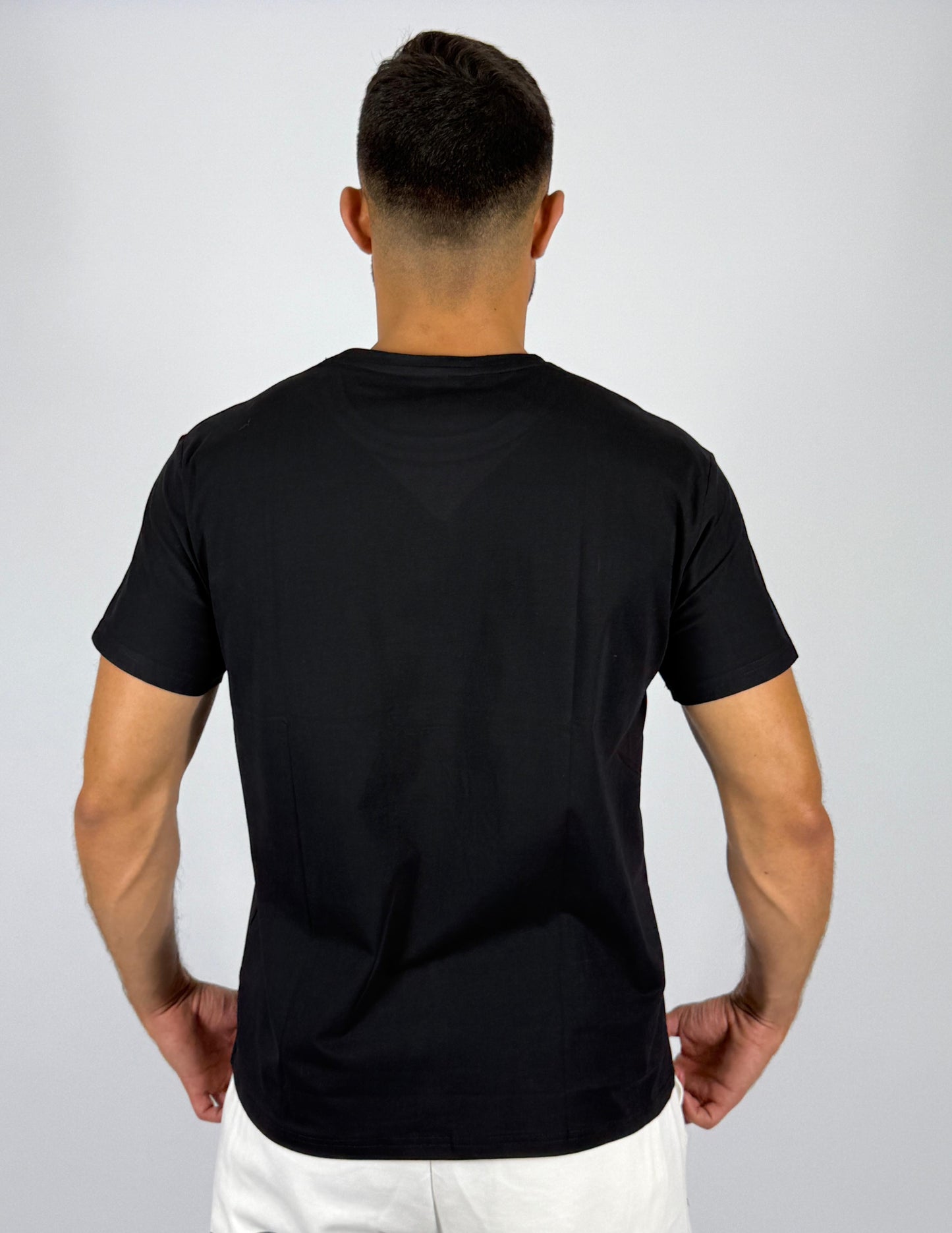 Men's Adidas 3D Geometric Badge of Sport T-Shirt - Black Modern Graphic Tee