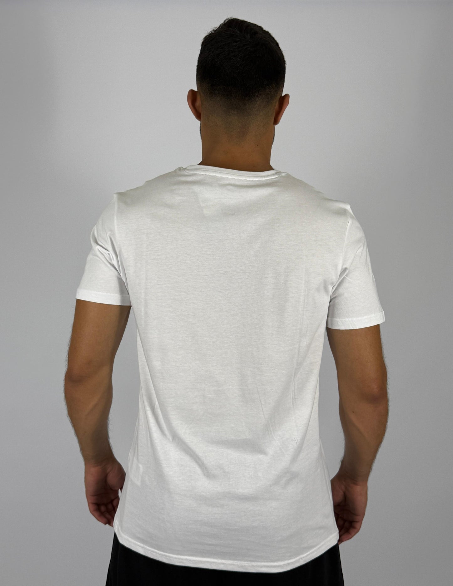 Men's Nike Air Jordan Radial "AIR JORDAN" Logo T-Shirt - Crisp White Basketball Tee
