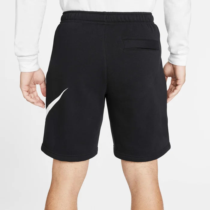 Nike Sportswear Club Swoosh Shorts – Black/White