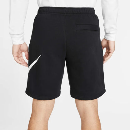 Nike Sportswear Club Swoosh Shorts – Black/White