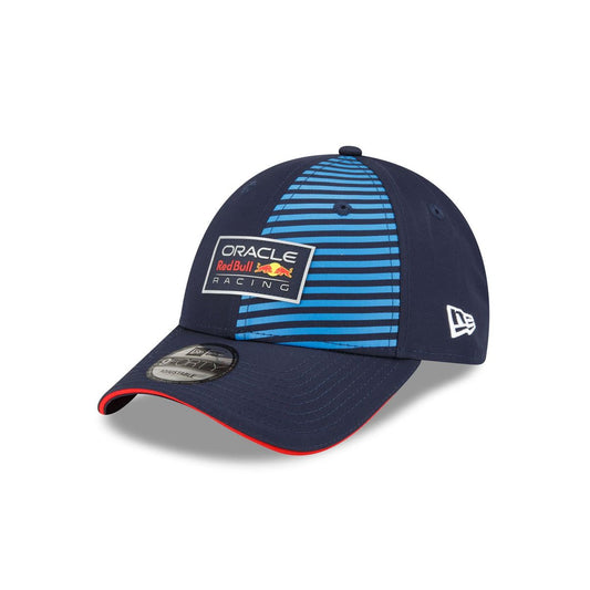 Oracle Red Bull Racing New Era 9FORTY Adjustable Cap - Navy Blue & Light Blue Stripes