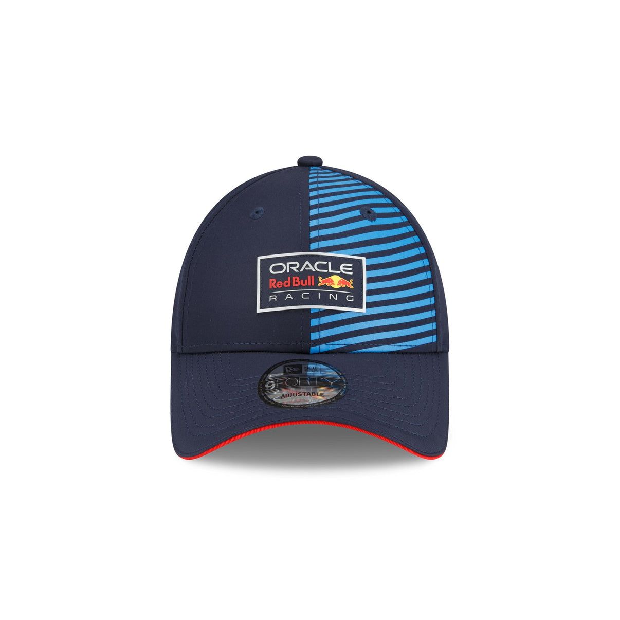 Oracle Red Bull Racing New Era 9FORTY Adjustable Cap - Navy Blue & Light Blue Stripes