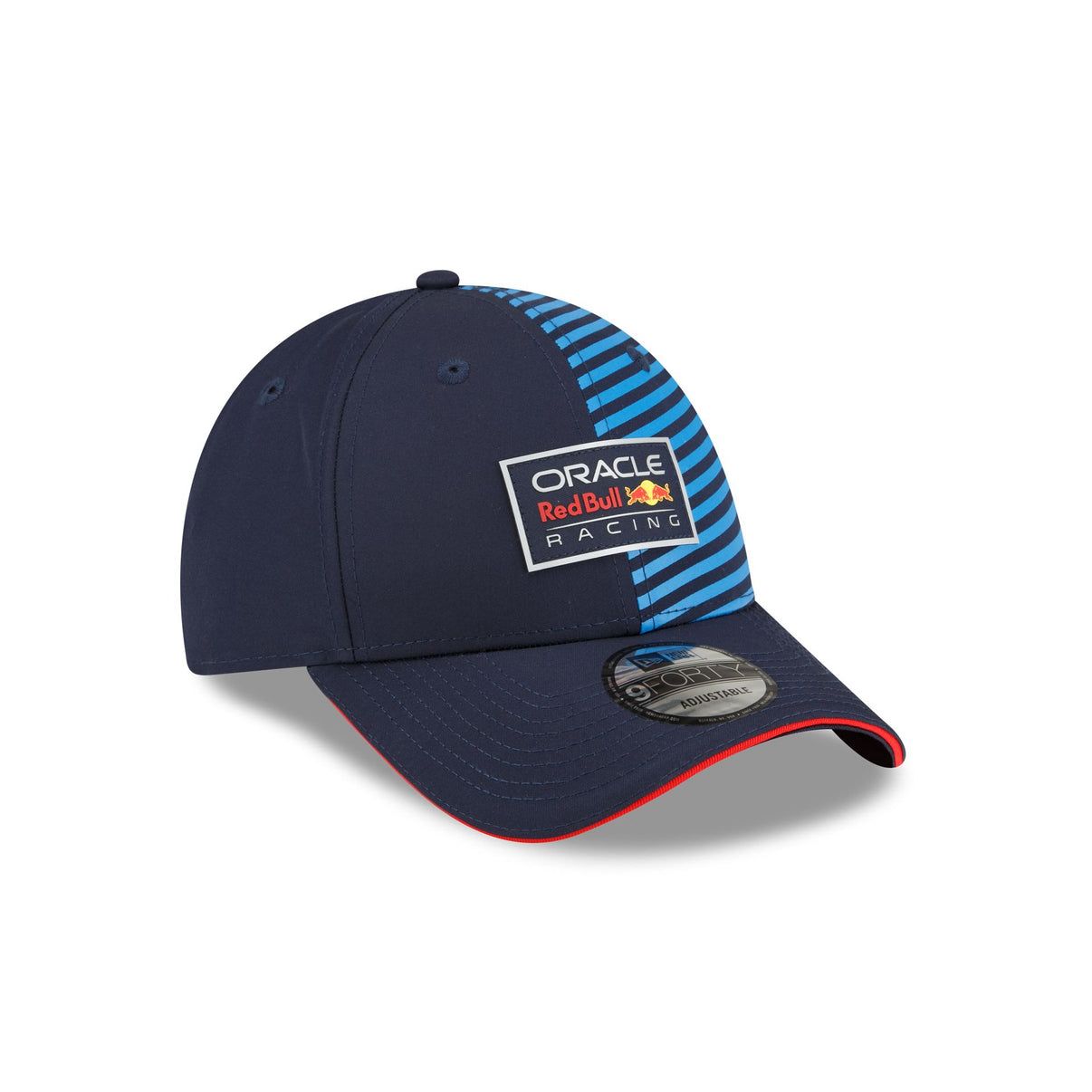 Oracle Red Bull Racing New Era 9FORTY Adjustable Cap - Navy Blue & Light Blue Stripes