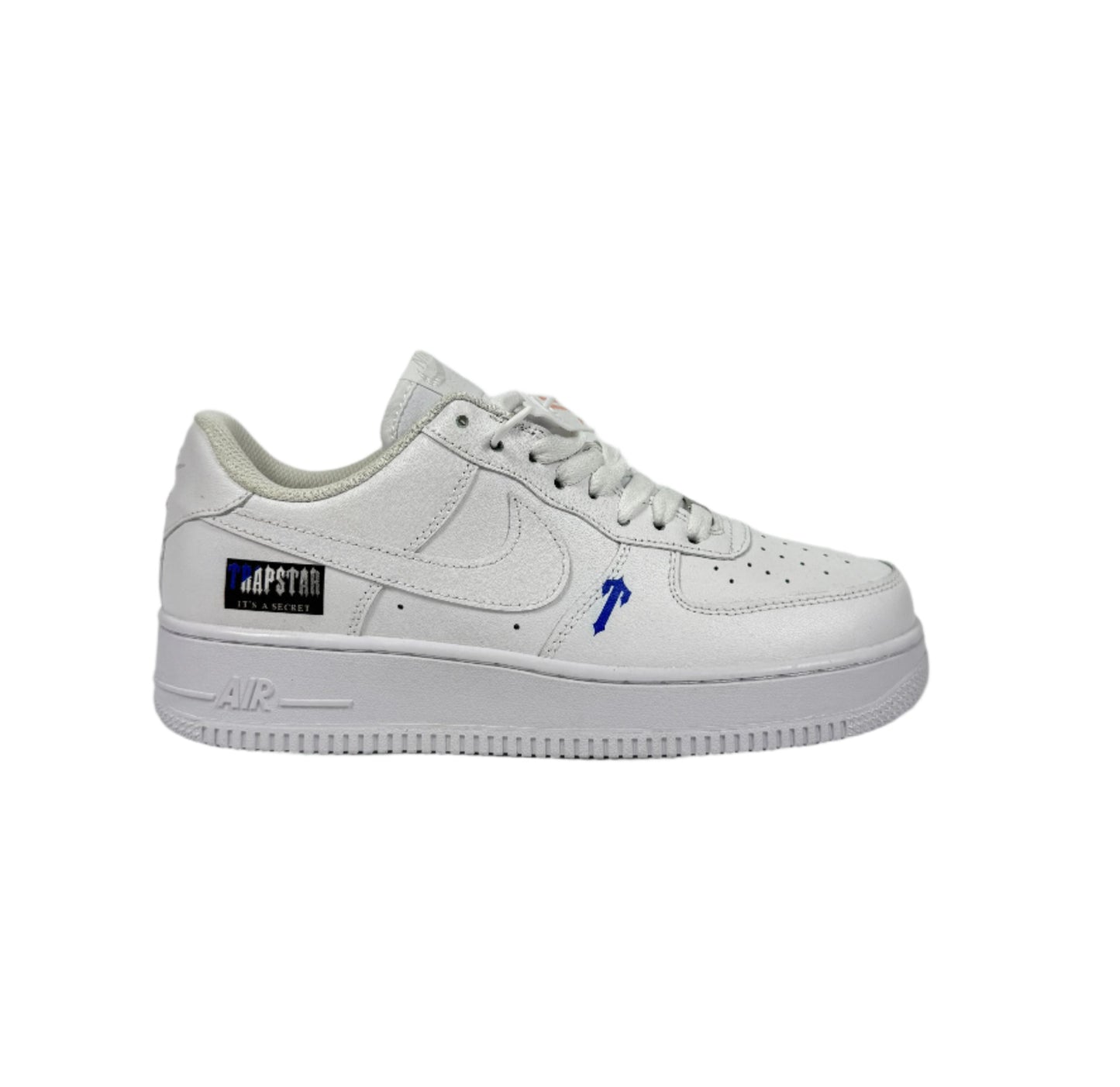 Nike Air Force 1 Low Lifestyle Sneakers - White with "MAPSTAR" Branding