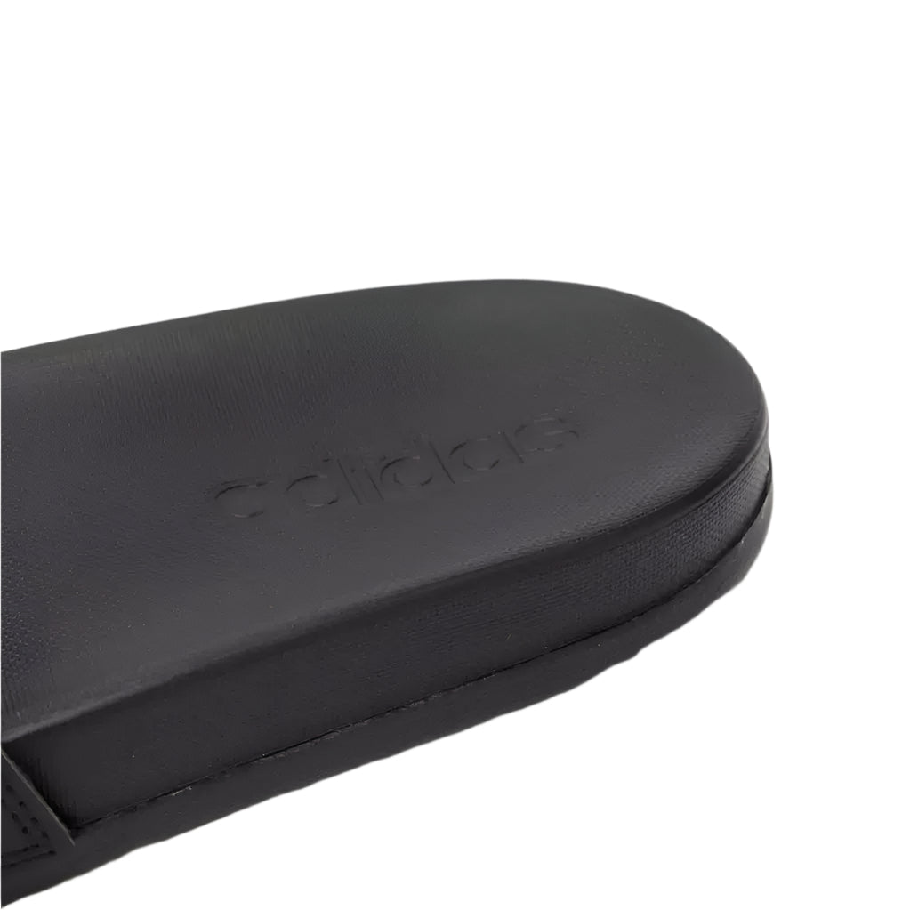Adidas Adilette Comfort Slides - Black with White 3-Stripes