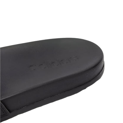 Adidas Adilette Comfort Slides - Black with White 3-Stripes