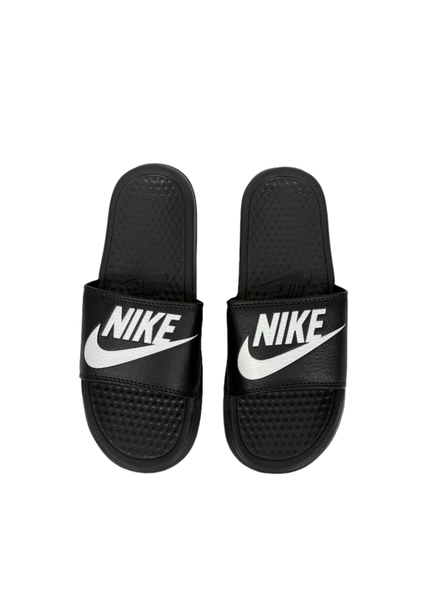 Nike Benassi JDI Slides - Black with White Logo