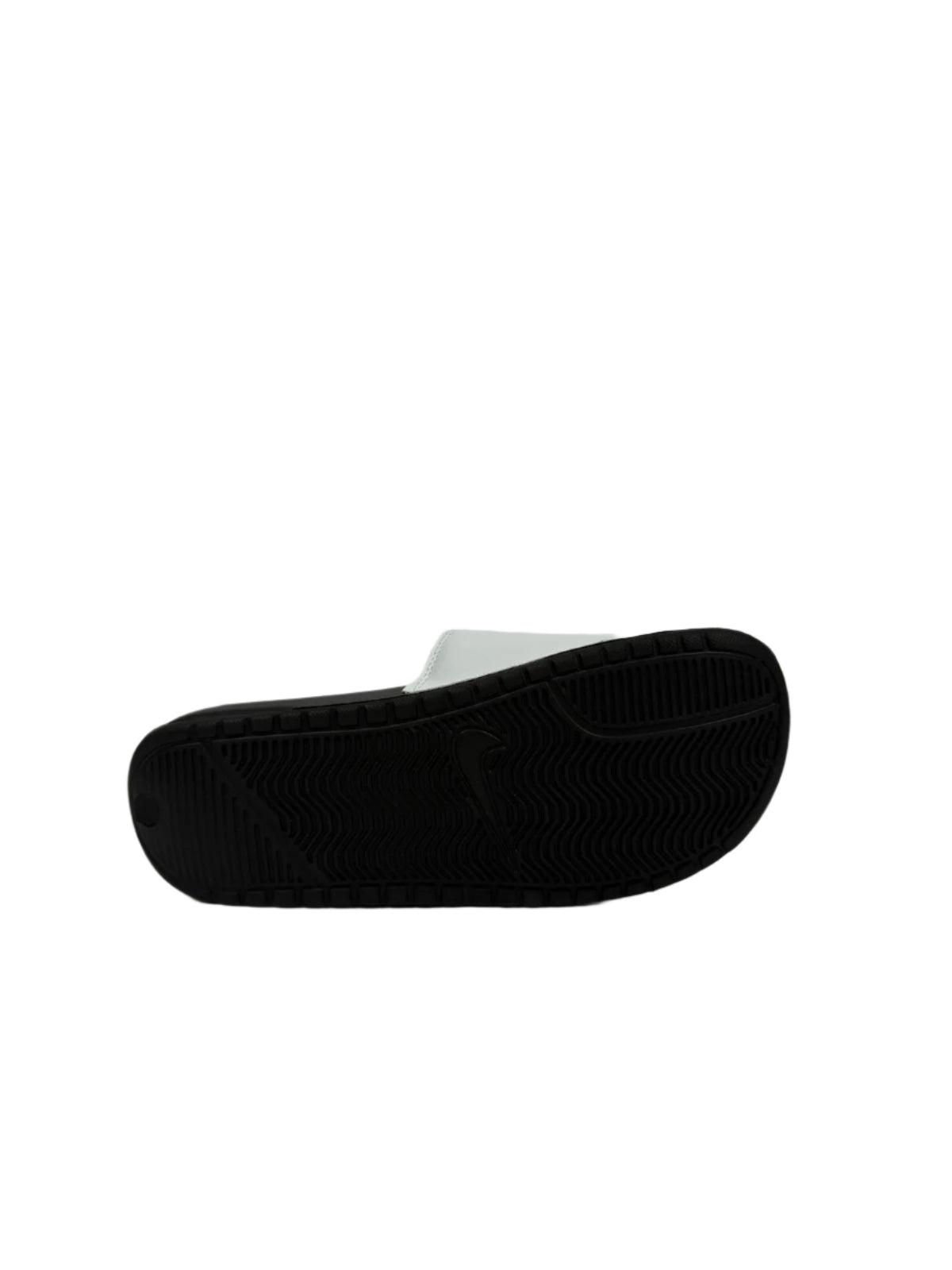 Nike Benassi JDI Slides - White with Black Logo