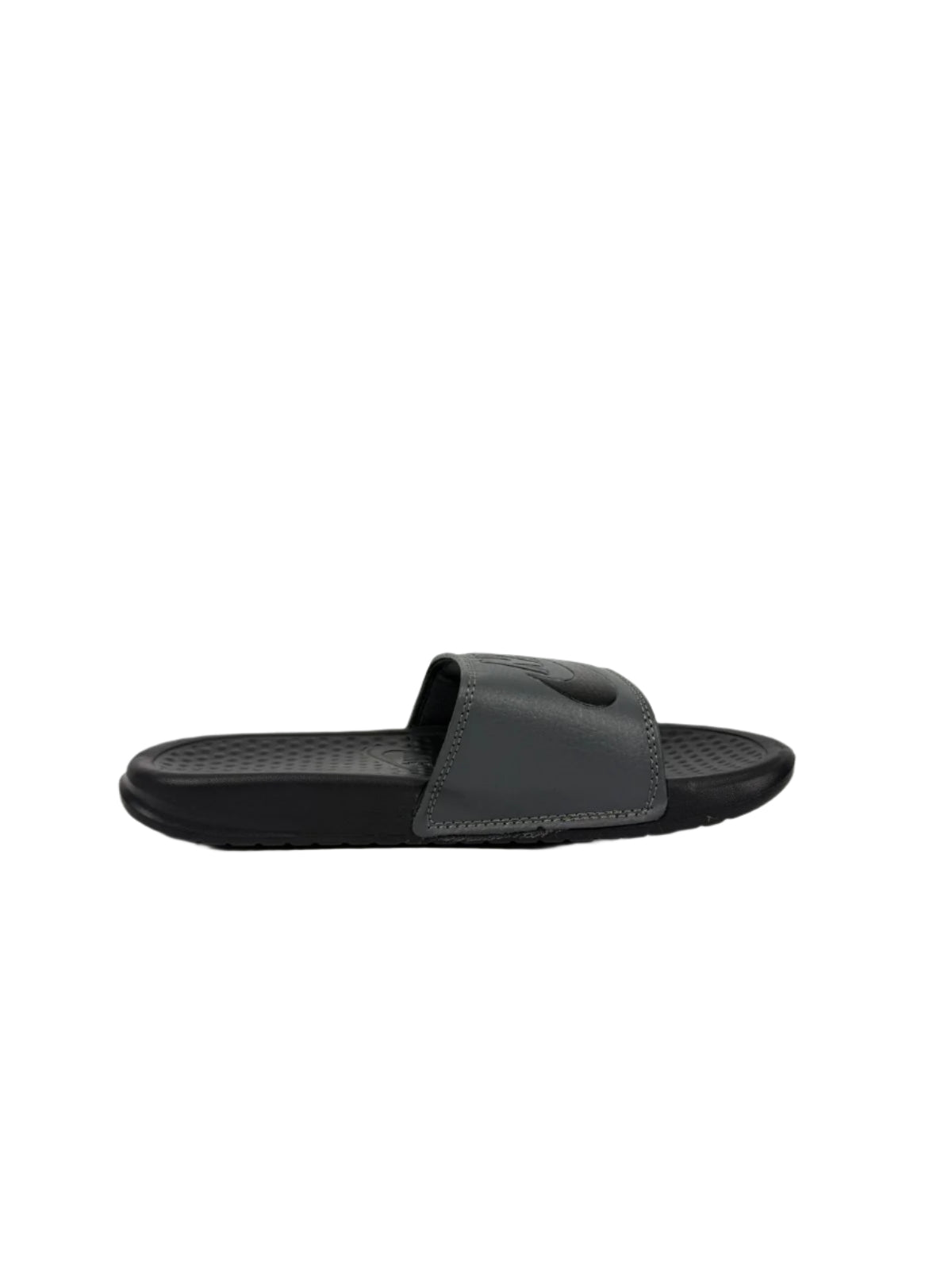 Nike Benassi JDI Slides - Grey with Black Logo