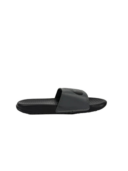 Nike Benassi JDI Slides - Grey with Black Logo