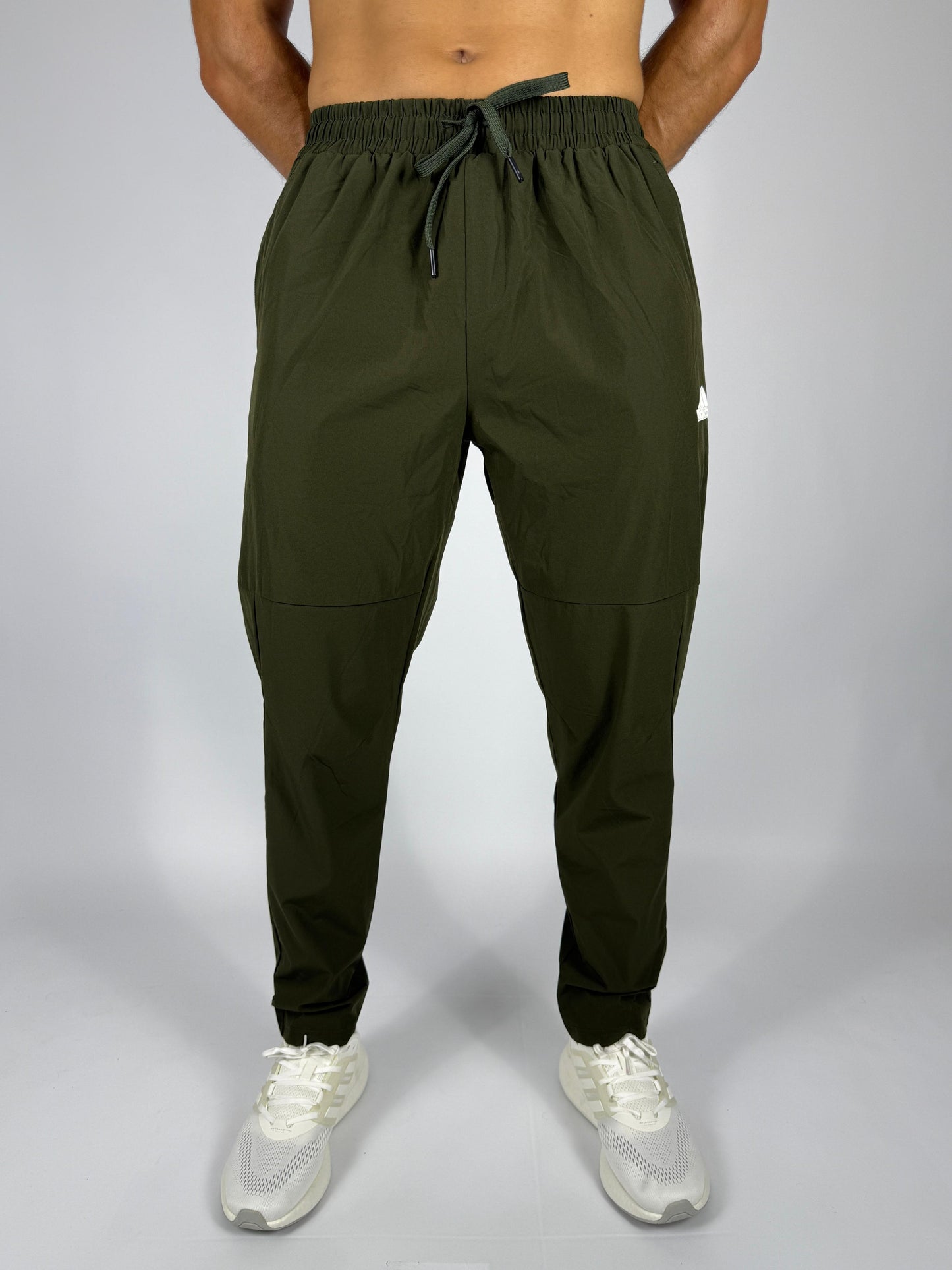 Adidas Dark Green Training Pants - Tapered Fit