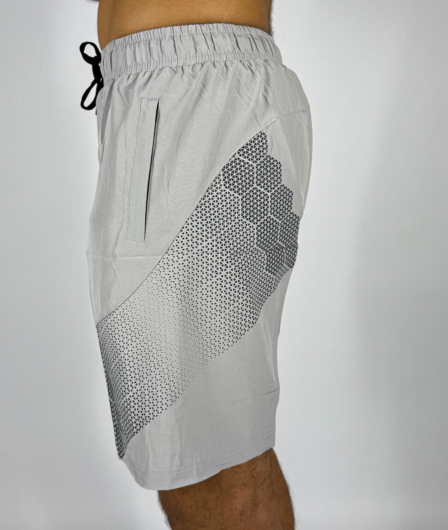 Men's Under Armour Light Gray Hexagon Pattern Shorts
