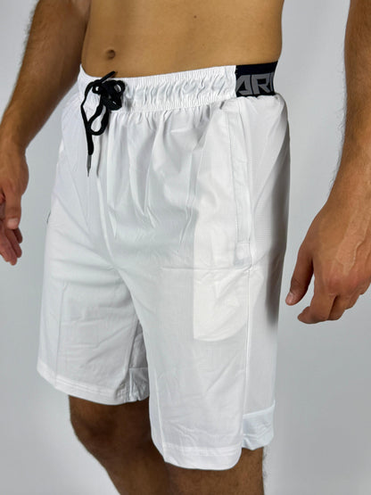 Men's Under Armour White Fade Athletic Shorts