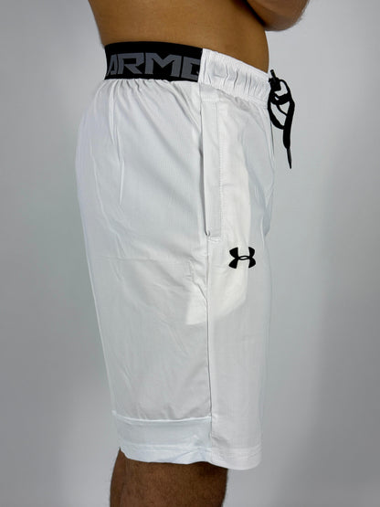 Men's Under Armour White Fade Athletic Shorts