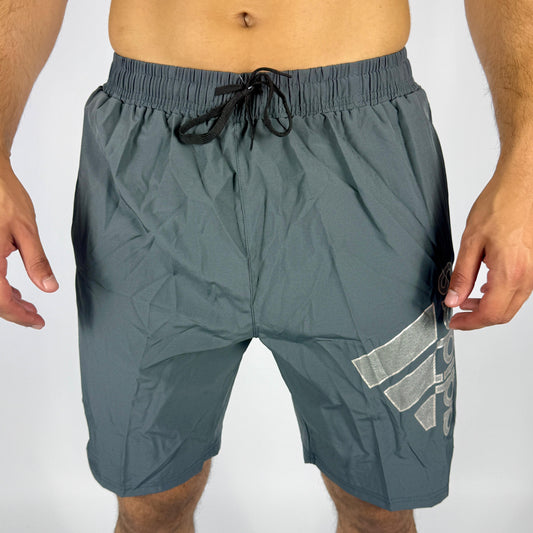 Men's Adidas Dark Gray Logo Athletic Shorts