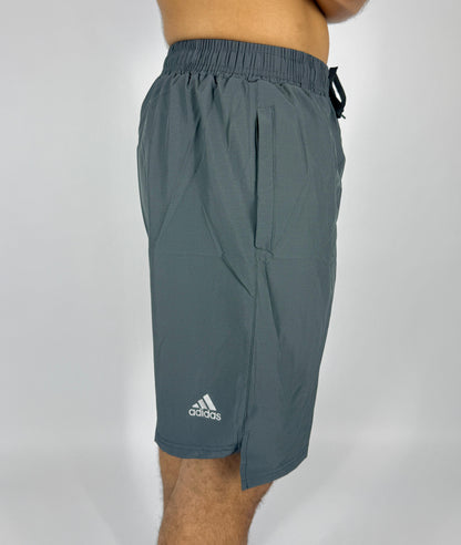 Men's Adidas Dark Gray Logo Athletic Shorts