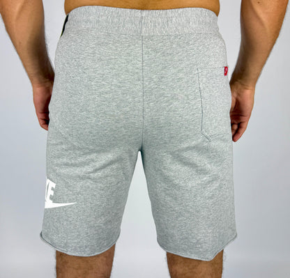 Men's Nike Grey Logo Fleece Shorts