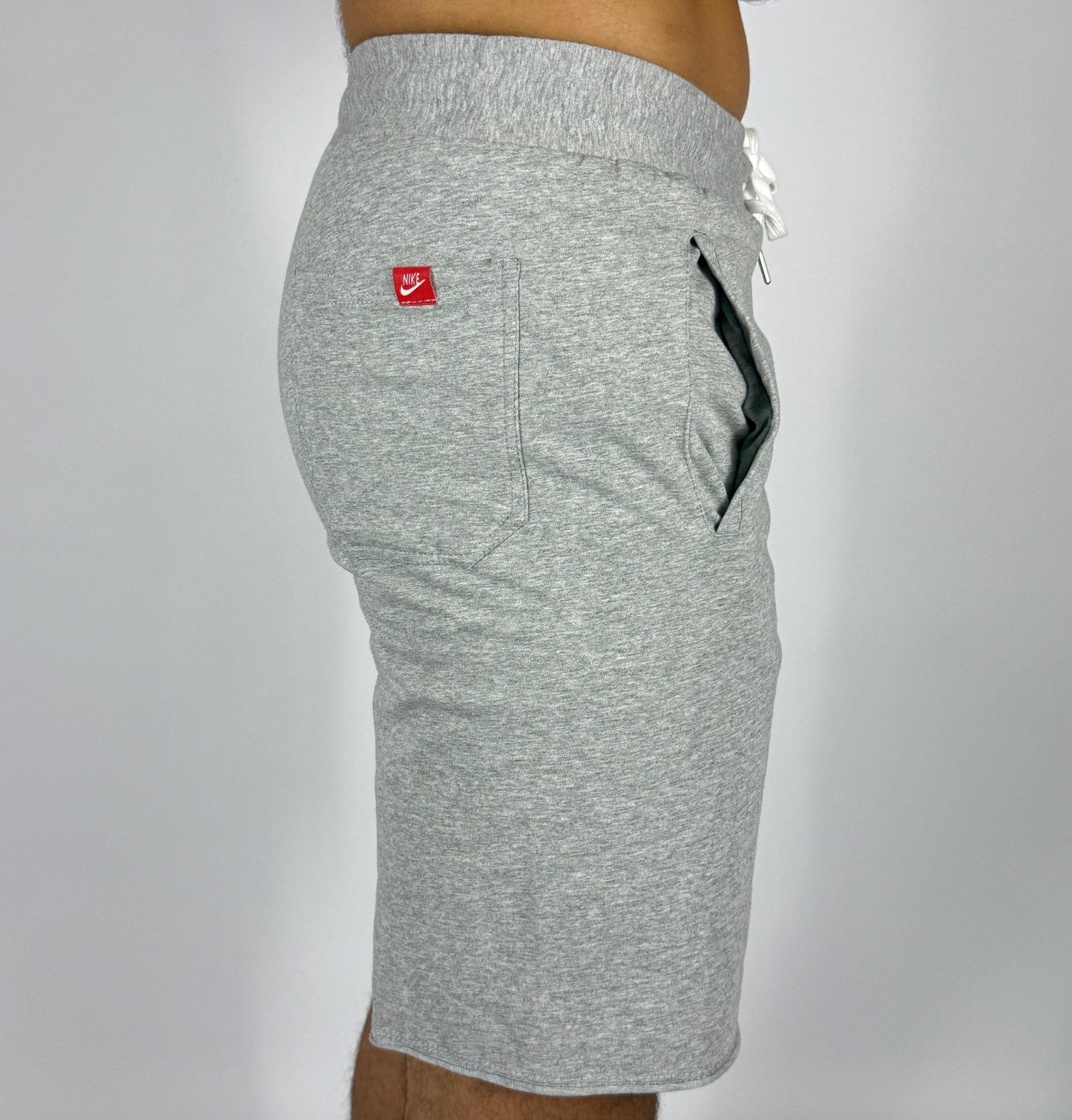 Men's Nike Grey Logo Fleece Shorts