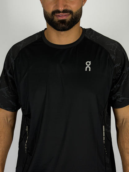 On Cloud Performance-T Men's Running T-Shirt (Black Camo)