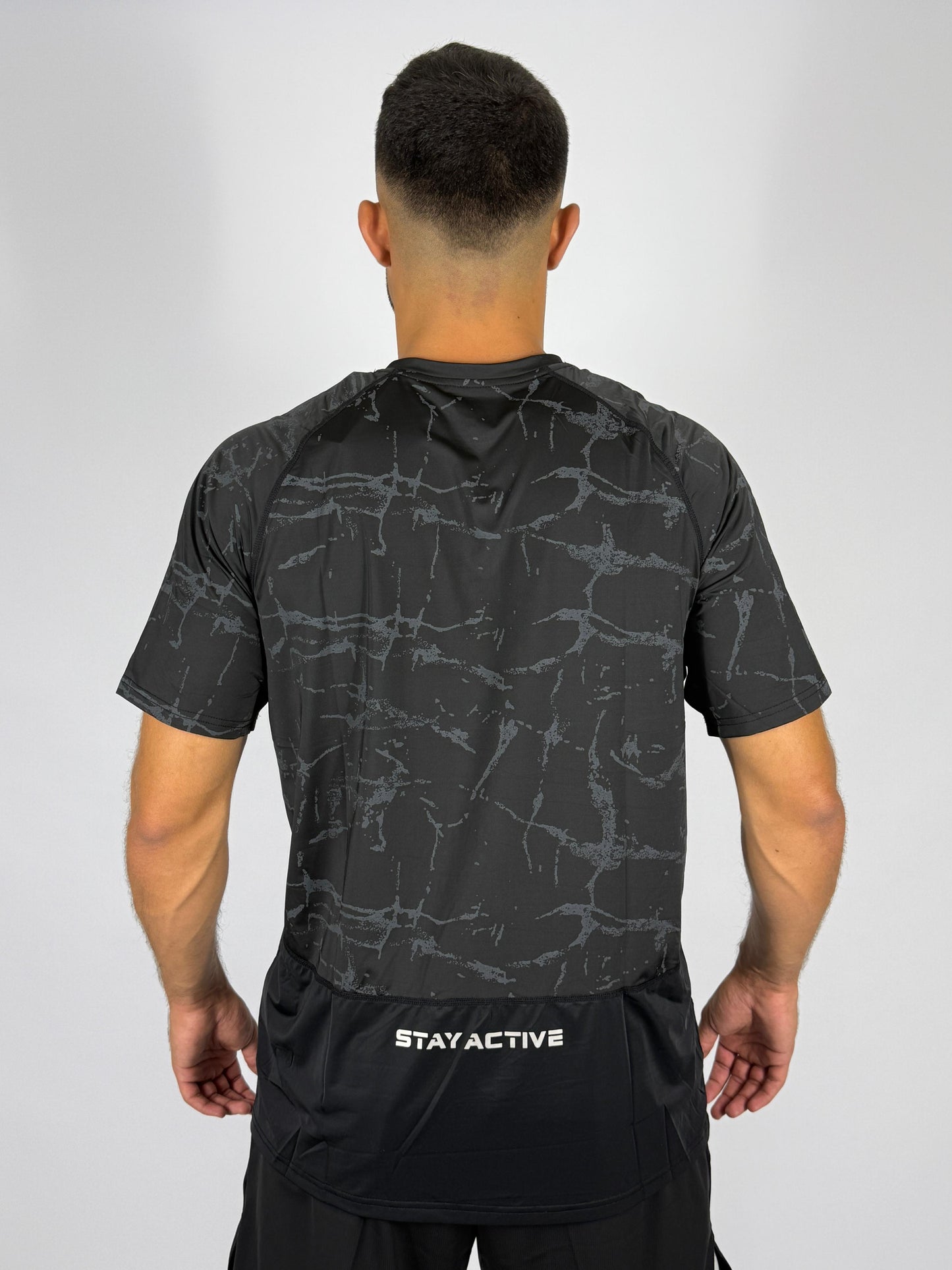 On Cloud Performance-T Men's Running T-Shirt (Black Camo)