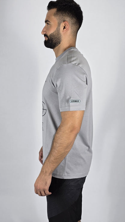 Nike Men's Air Max Gray Graphic T-Shirt | Classic Logo Tee