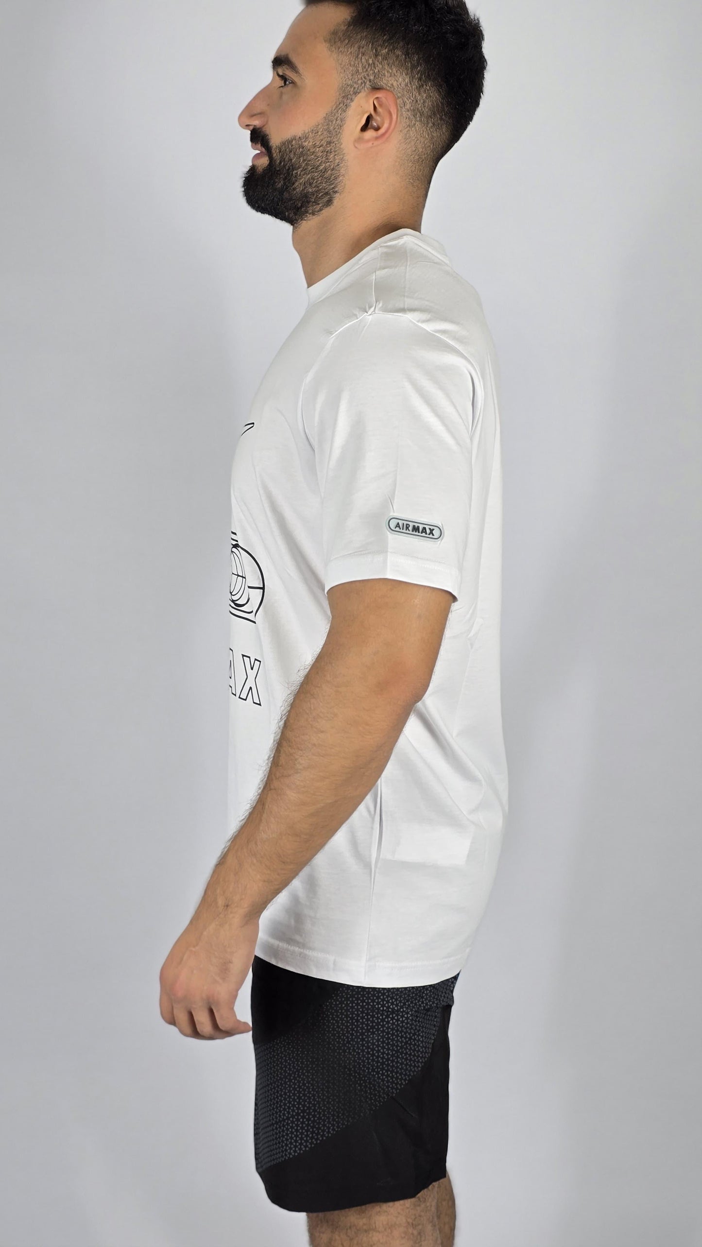 Nike Men's Air Max White Graphic T-Shirt | Classic Logo Tee
