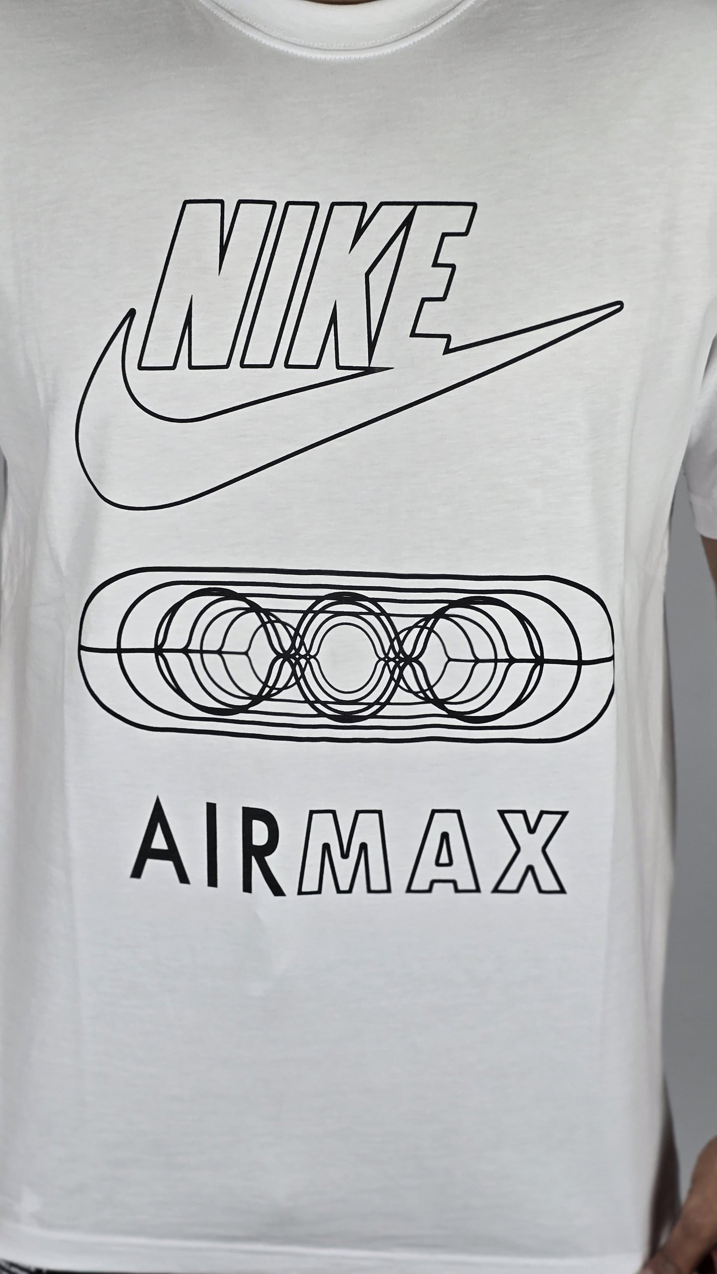 Nike Men's Air Max White Graphic T-Shirt | Classic Logo Tee