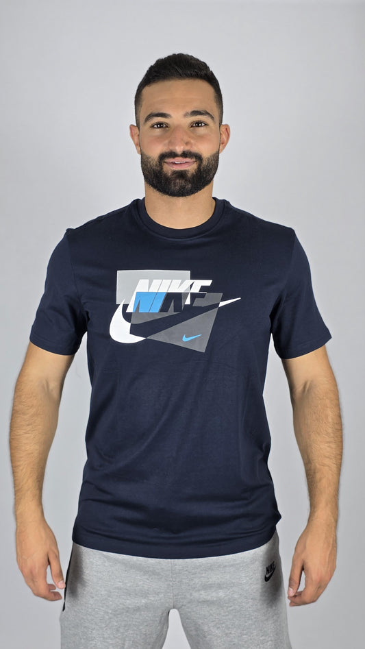 Nike Men's Sportswear Graphic T-Shirt | Geometric Logo Tee