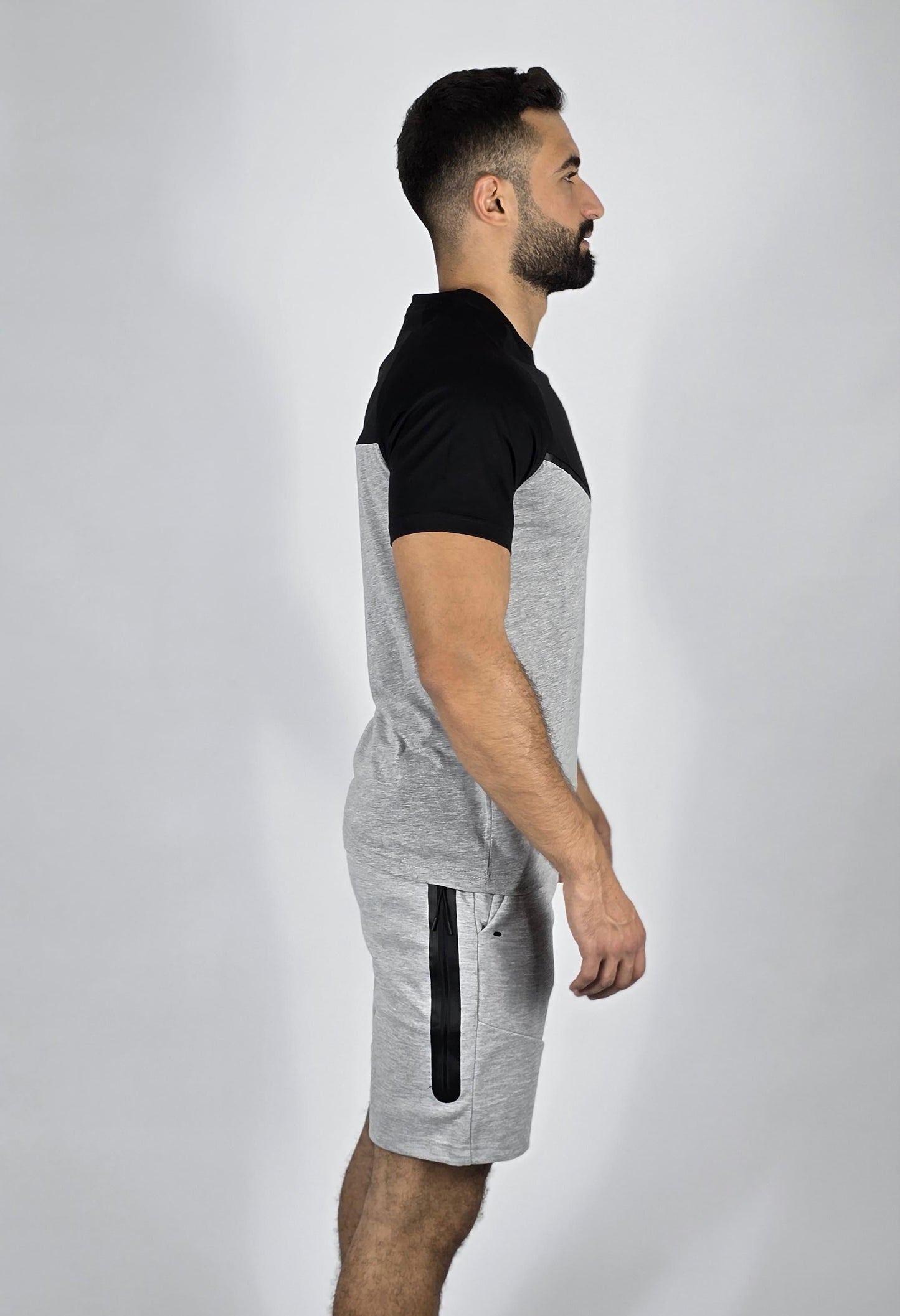 Nike Men's Performance Chevron Set | Two-Tone T-Shirt & Fleece Shorts