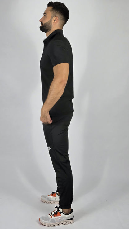 On Cloud men 's Performance Polo & Training Pants Set | Technical Athleticwear