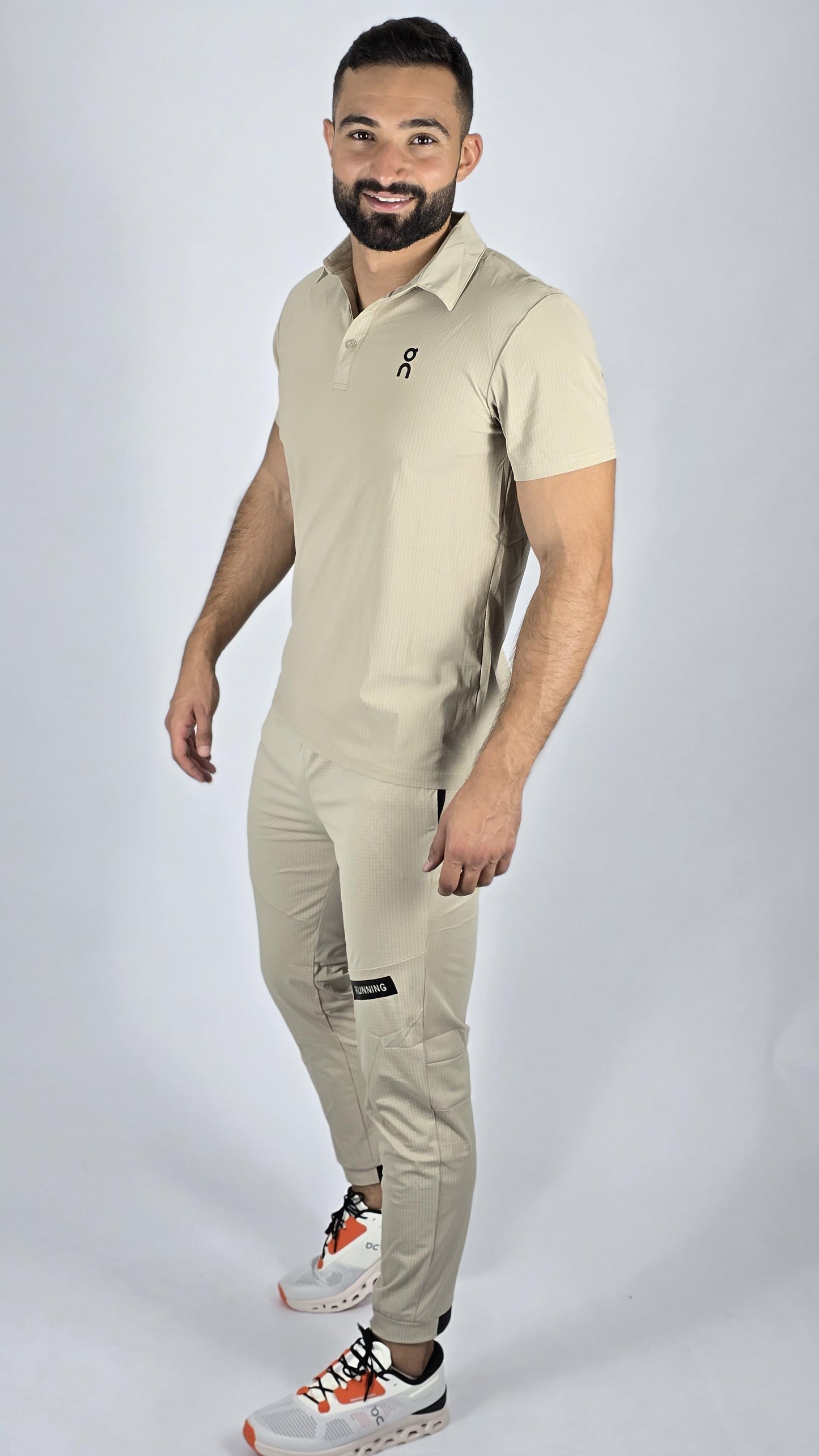 On Cloud men's Performance Polo & Training Pants Set | Technical Athleticwear