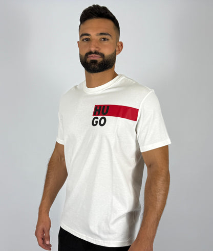 HUGO Men's White Logo T-Shirt