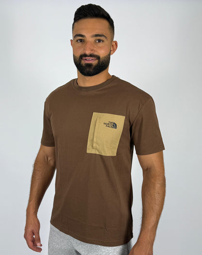 The North Face Brown Pocket Tee - Casual Comfort