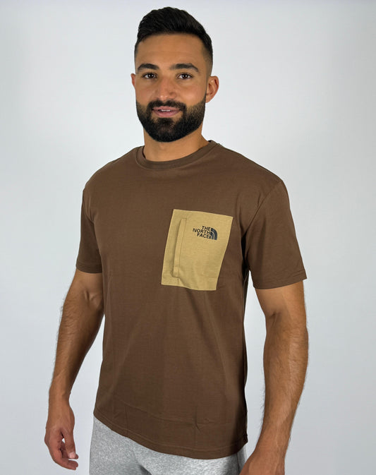 The North Face Brown Pocket Tee - Casual Comfort