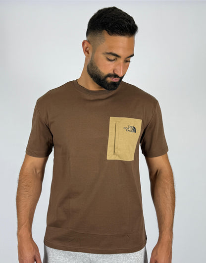 The North Face Brown Pocket Tee - Casual Comfort