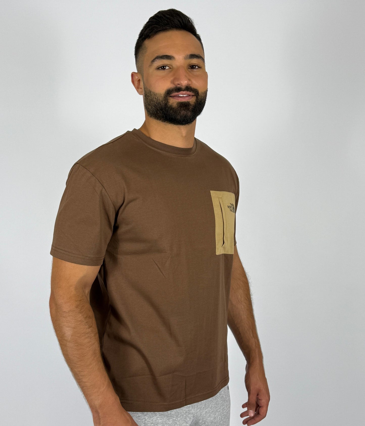 The North Face Brown Pocket Tee - Casual Comfort